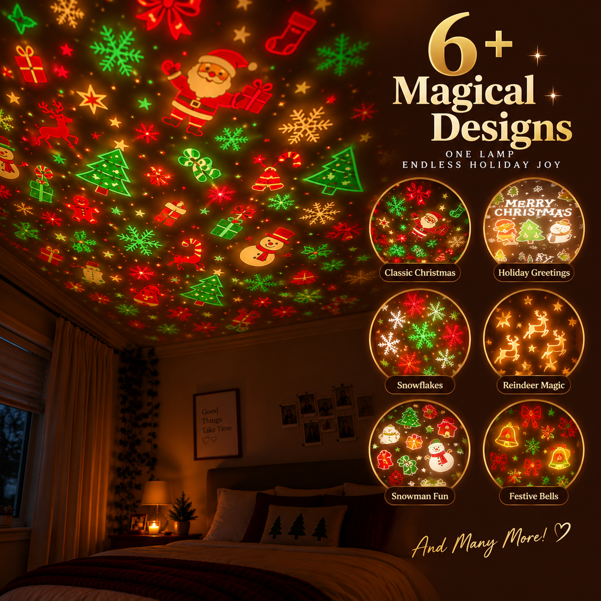 GlowDeerNoel Christmas Projector